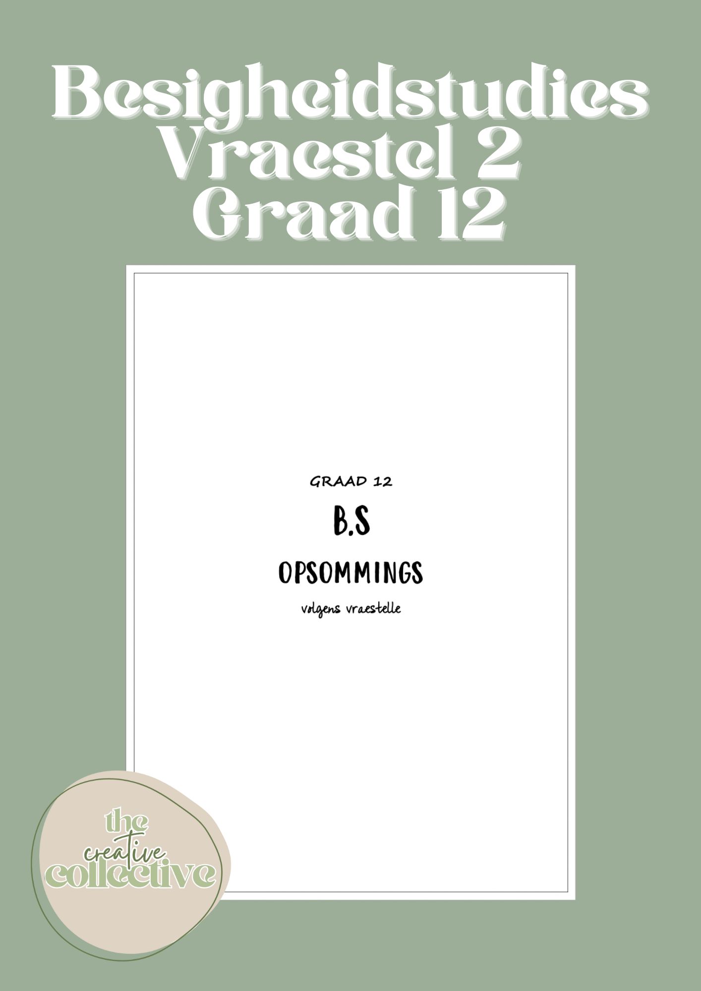 Besigheidstudies Graad 12 vraestel 2