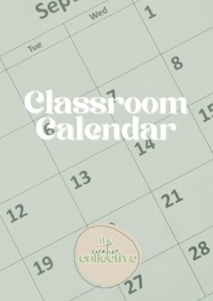 Custom Classroom Calendar with tags