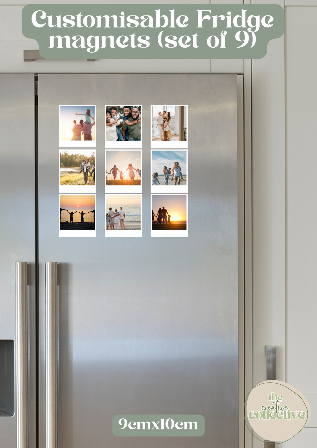 Customizable Fridge magnets (set of 9)