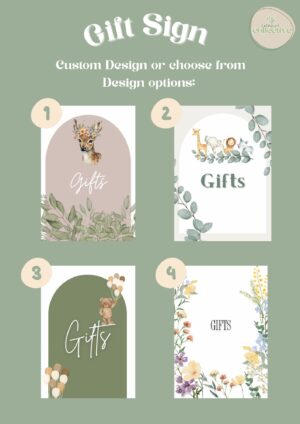 Gifts sign